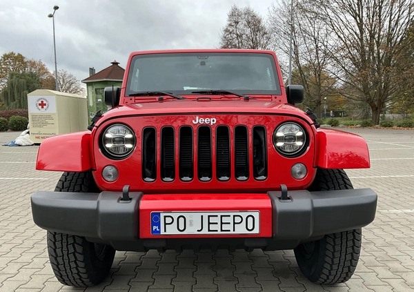 Jeep Wrangler cena 119000 przebieg: 72000, rok produkcji 2016 z Poznań małe 742